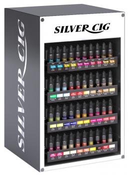 Silver Cig Liquid Schrank inkls. 500 Mix Liquids mit 4 Schublade Auszug nach VOR